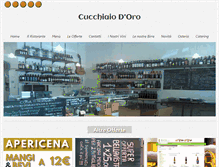 Tablet Screenshot of cucchiaiodoro.it